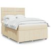 vidaXL &Kappa;&rho;&epsilon;&beta;ά&tau;&iota; Boxspring &mu;&epsilon; &Sigma;&tau;&rho;ώ&mu;&alpha; &Kappa;&rho;&epsilon;&mu; 140x190 &epsilon;&kappa;. &Upsilon;&phi;&alpha;&sigma;&mu;ά&tau;&iota;&nu;&omicron;