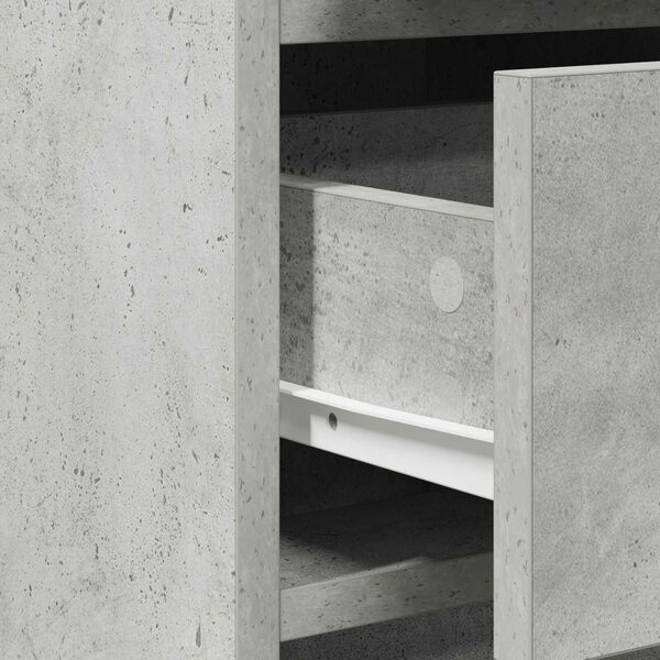 vidaXL Τραπέζι περιποίησης με συρτάρι 2 pcs Γκρι 40 x 41 x 75 εκ