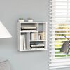 vidaXL Ραφιέρα Τοίχου Γυαλιστερό Λευκό 45,1x16x45,1 εκ. από Επεξ. Ξύλο