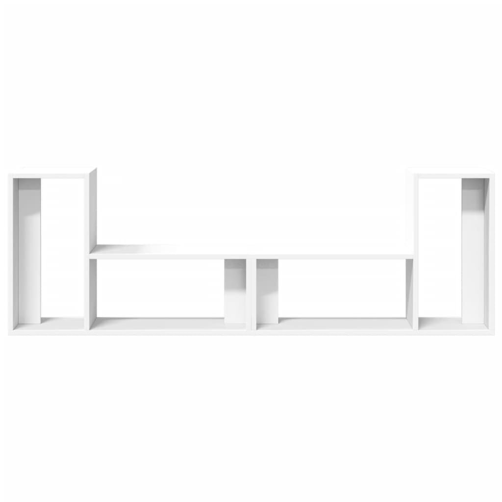 vidaXL Έπιπλα Τηλεόρασης 2 τεμ. Λευκά 75x30x50 εκ. Επεξεργασμένο Ξύλο