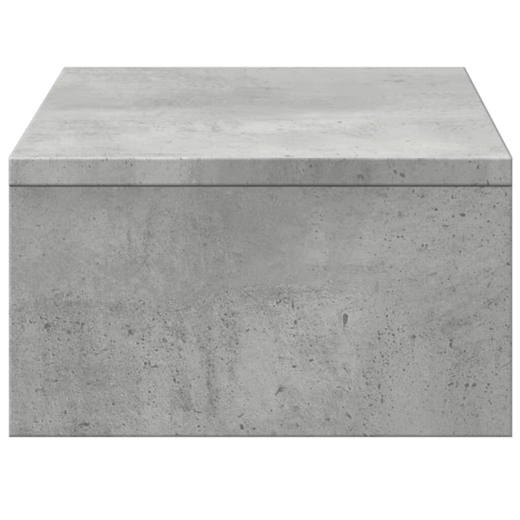 vidaXL Βάση Οθόνης με Συρτάρια Γκρι Σκυρ. 50x27x15 εκ. Επεξεργ. Ξύλο