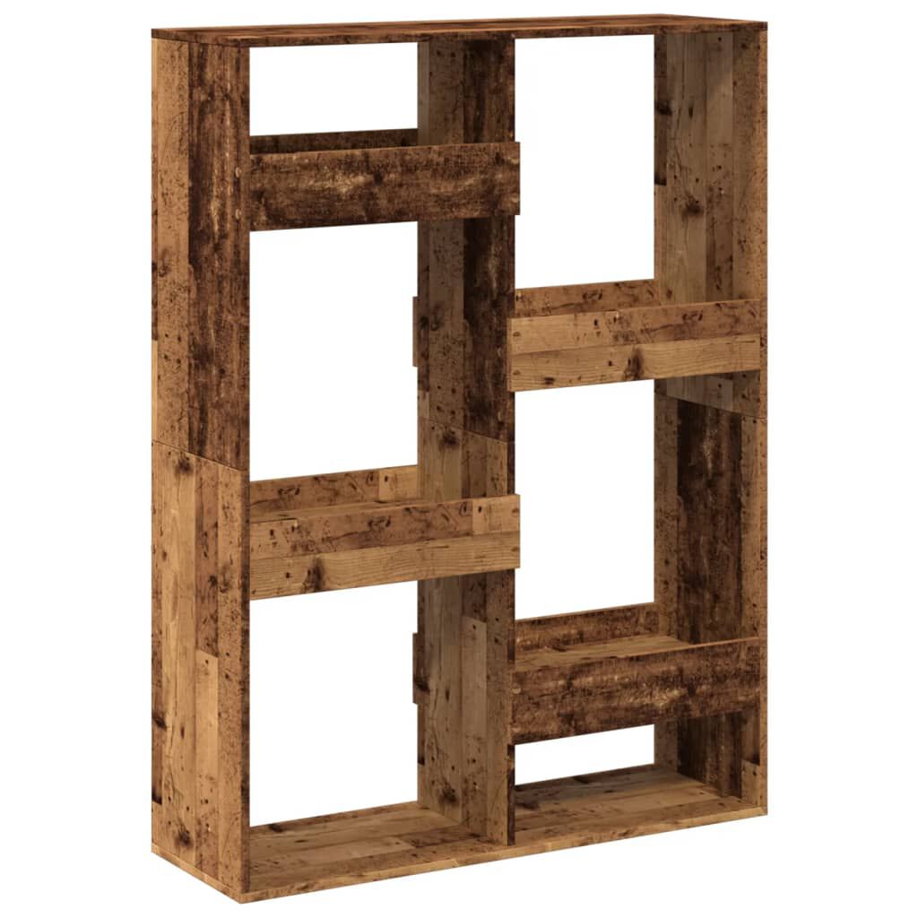 vidaXL Βιβλιοθήκη Όψη Παλαιού Ξύλου 100x33x135 εκ. Επεξεργασμένο Ξύλο