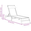 vidaXL Ξαπλώστρα 1-πρόσωπο Μαύρο 197 x 54 x 86 εκ. Ατσάλι και τεξτιλέν