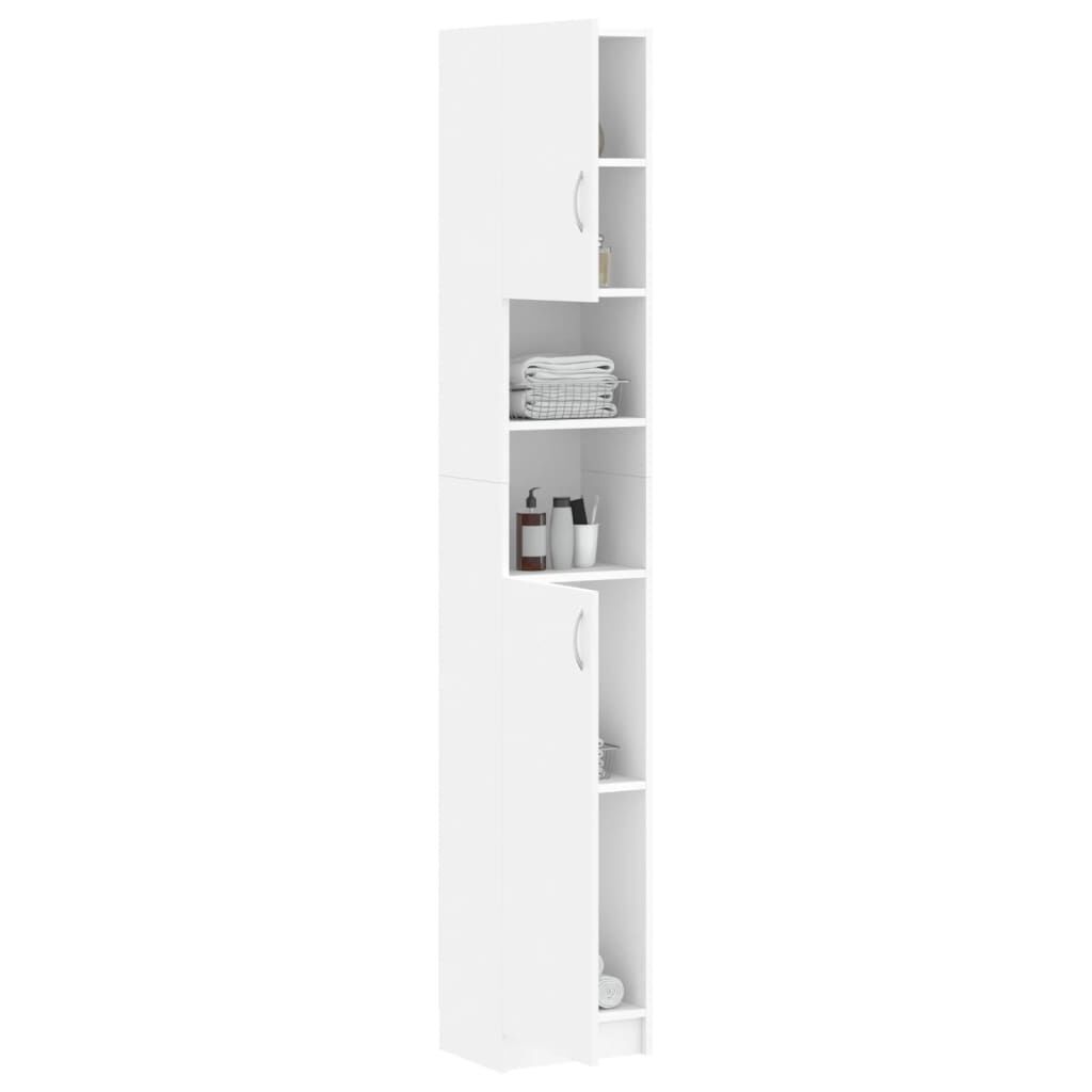 vidaXL Στήλη Μπάνιου Λευκή 32 x 25,5 x 190 εκ. από Επεξ. Ξύλο