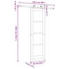 vidaXL Συρόμενη Πόρτα ORKDAL Καφέ 61 x 198.5 εκ. Ξύλο και μέταλλο