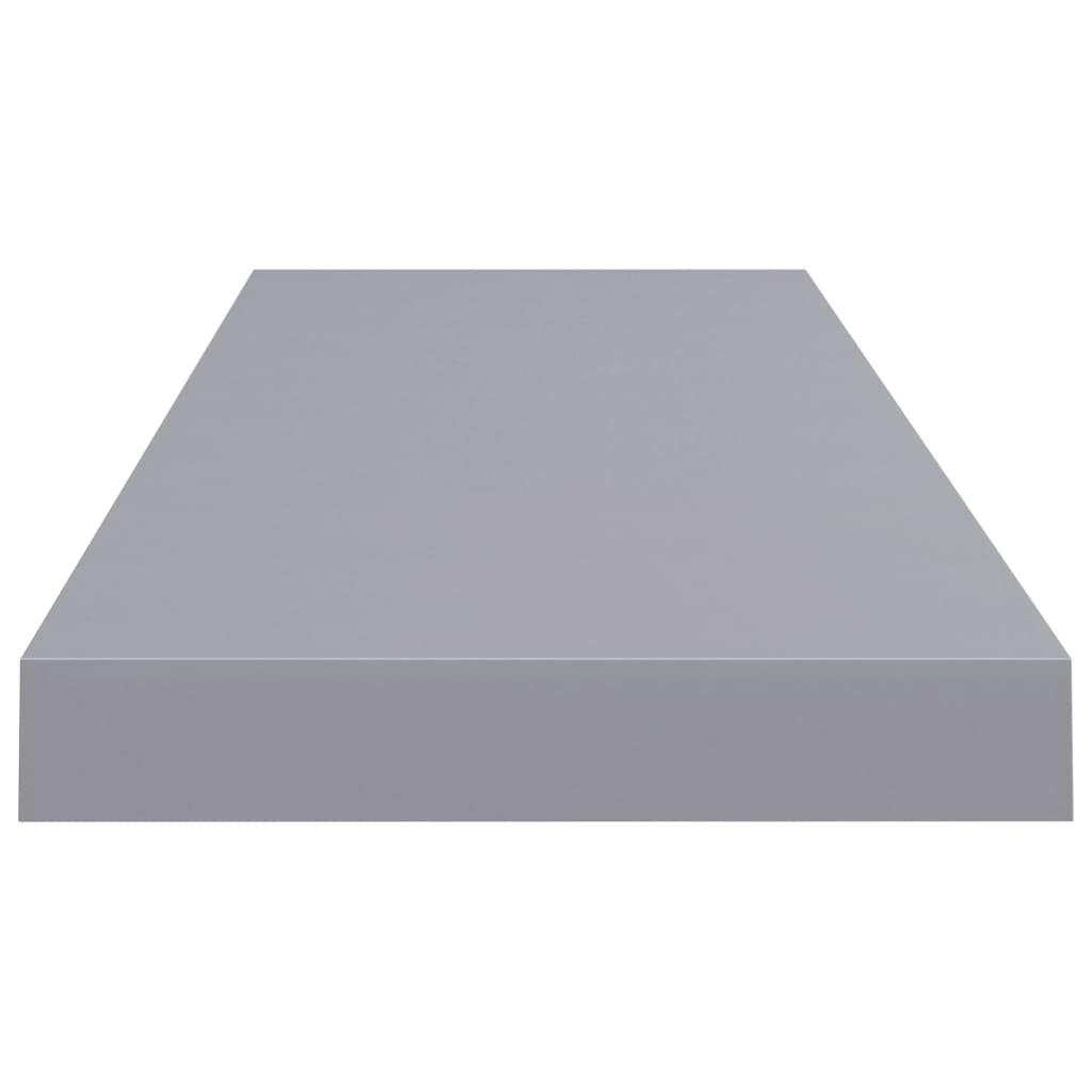 vidaXLΡάφια Τοίχου 4 τεμ. Γκρι 80x23,5x3,8 εκ. MDF