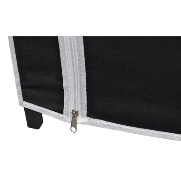 vidaXL Ντουλάπα Αναδιπλούμενη Μαύρη 110 x 45 x 175 εκ.