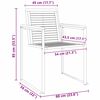 vidaXL ΞαπλώστραΉλιου 3-πρόσωπο 3 pcs Καφέ 200x60x88εκ Στερεό Ακακία