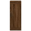 vidaXL Ντουλάπι Καφέ Δρυς 34,5 x 34 x 180 εκ. από Επεξεργασμένο Ξύλο