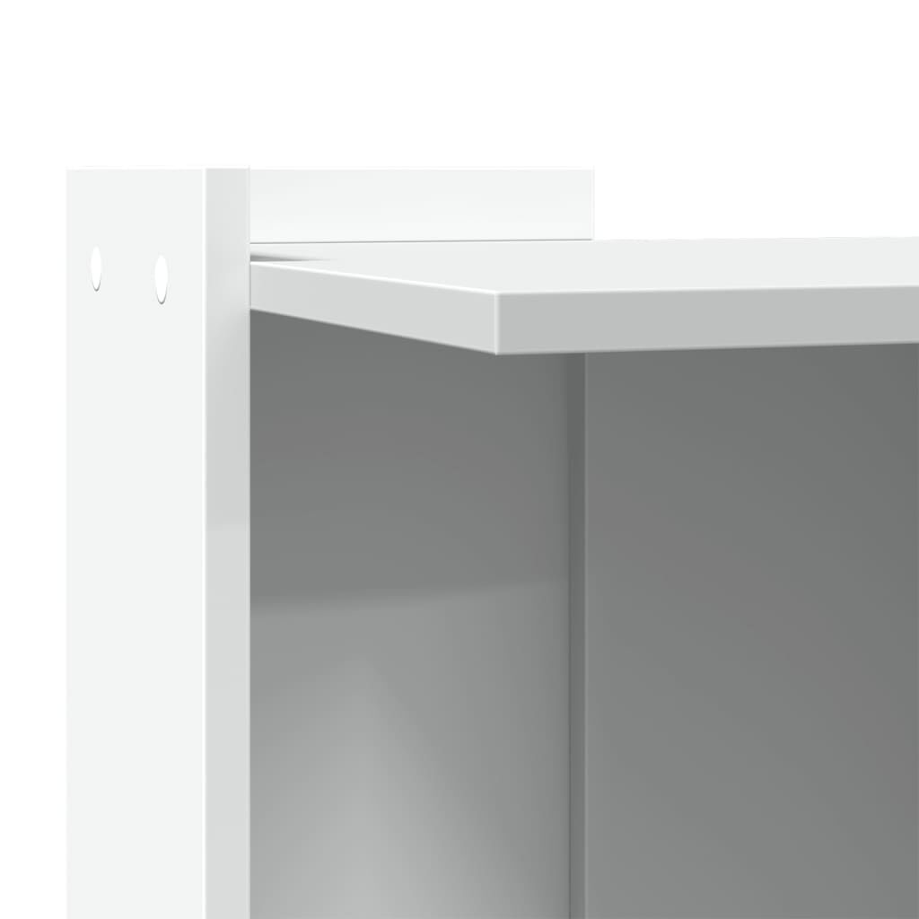 vidaXL Τουαλέτα Γάτας Περίφραξη Λευκό 42x42x51 εκ. Επεξεργασμ. Ξύλο