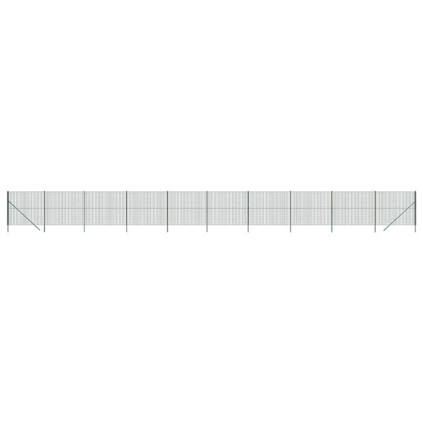 vidaXL Συρματόπλεγμα Περίφραξης Πράσινο 1,6x25 μ. Γαλβανισμένο Ατσάλι