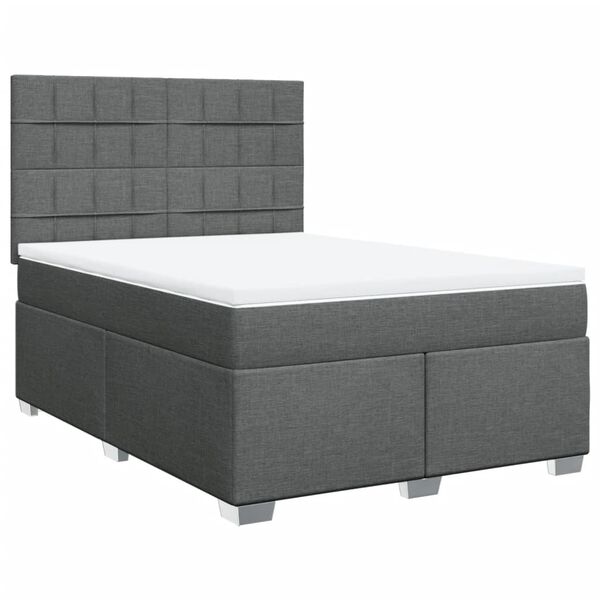 vidaXL &Kappa;&rho;&epsilon;&beta;ά&tau;&iota; Boxspring &mu;&epsilon; &Sigma;&tau;&rho;ώ&mu;&alpha; &Sigma;&kappa;&omicron;ύ&rho;&omicron; &Gamma;&kappa;&rho;&iota; 140x200 &epsilon;&kappa; &Upsilon;&phi;&alpha;&sigma;&mu;ά&tau;&iota;&nu;&omicron;