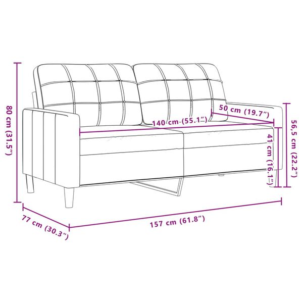 vidaXL Σαλόνι Σετ 4 Τεμαχίων Taupe Ύφασμα + Μαξιλάρια/Υποπόδιο