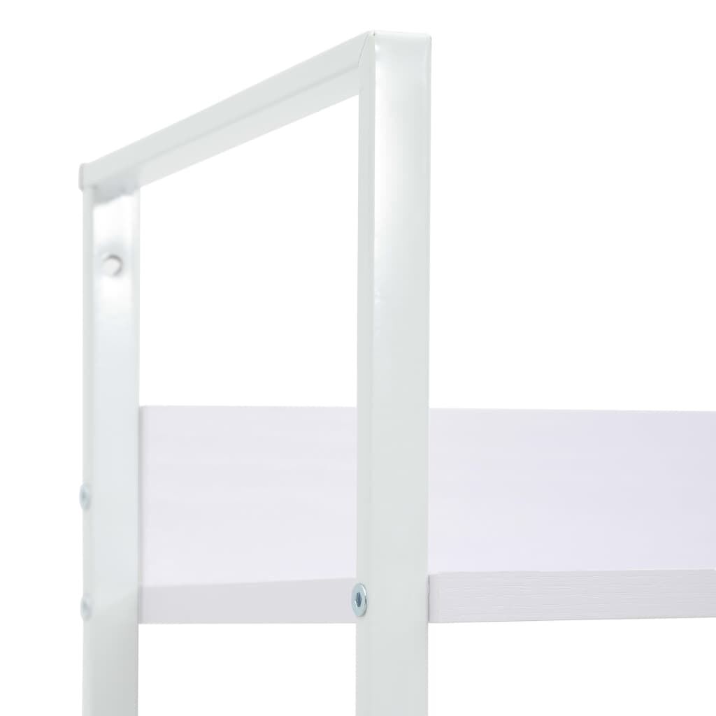 vidaXL Ραφιέρα 3 Επιπέδων Λευκή 60x27,6x90,5 εκ. Επεξεργασμένο Ξύλο