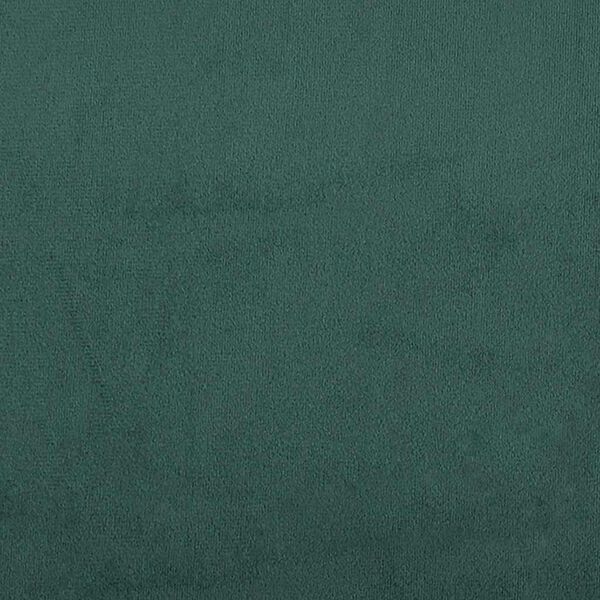 vidaXL Κρεβάτι Boxspring με Στρώμα Σκούρο Πράσινο 100x210εκ. Βελούδινο