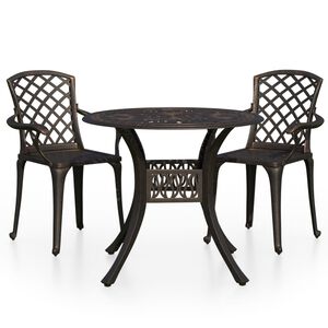 vidaXL &Sigma;&epsilon;&tau; &Epsilon;&pi;ί&pi;&lambda;&omega;&nu; Bistro 3 &Tau;&epsilon;&mu;&alpha;&chi;ί&omega;&nu; &Mu;&pi;&rho;&omicron;&nu;&zeta;έ &alpha;&pi;ό &Chi;&upsilon;&tau;ό &Alpha;&lambda;&omicron;&upsilon;&mu;ί&nu;&iota;&omicron;