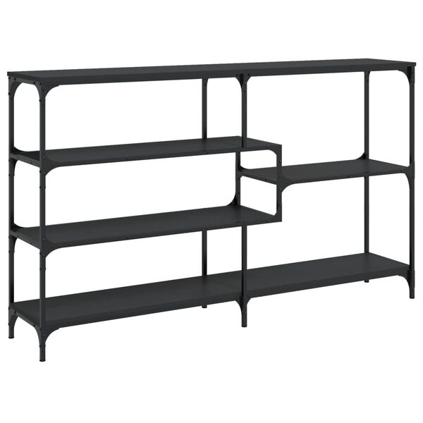 vidaXL Τραπέζι Κονσόλα Μαύρο 160x32x95 εκ. Επεξεργασμένο Ξύλο