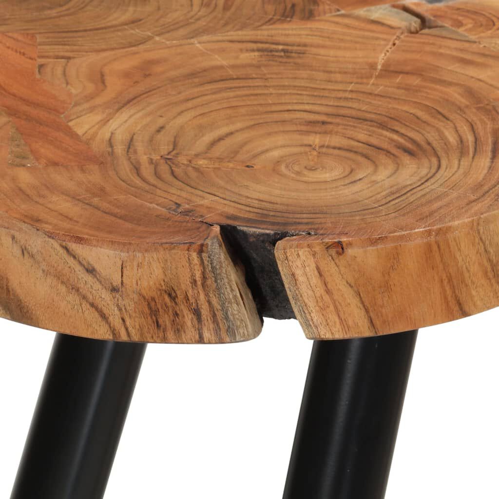 vidaXL Τραπεζάκι Σαλονιού Κορμός (55-60) x 40 εκ. Μασίφ Ξύλο Ακακίας