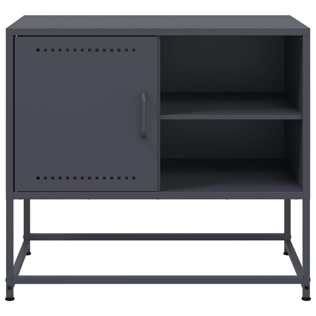 vidaXL Έπιπλο Τηλεόρασης Ανθρακί 68x39x60,5 εκ. από Χάλυβα