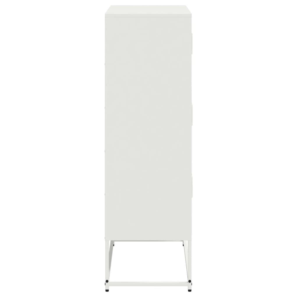 vidaXL Ντουλάπι Λευκό 68,5x38,5x123,5 εκ. από Ατσάλι