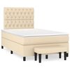 vidaXL &Kappa;&rho;&epsilon;&beta;ά&tau;&iota; Boxspring &mu;&epsilon; &Sigma;&tau;&rho;ώ&mu;&alpha; &Kappa;&rho;&epsilon;&mu; 120x200 &epsilon;&kappa;. &Upsilon;&phi;&alpha;&sigma;&mu;ά&tau;&iota;&nu;&omicron;