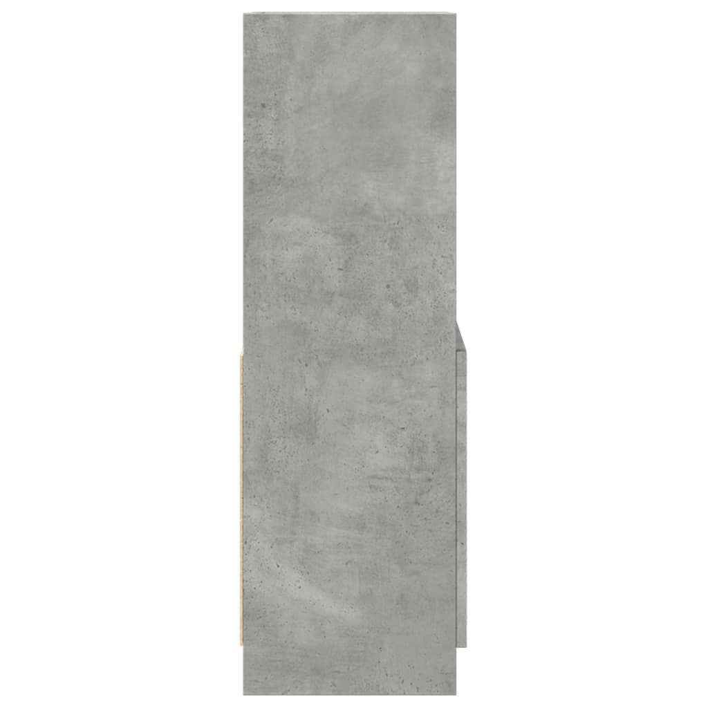 vidaXL Ντουλάπι Γκρι Σκυρ. 63x33x100 εκ. από Επεξεργασμένο Ξύλο