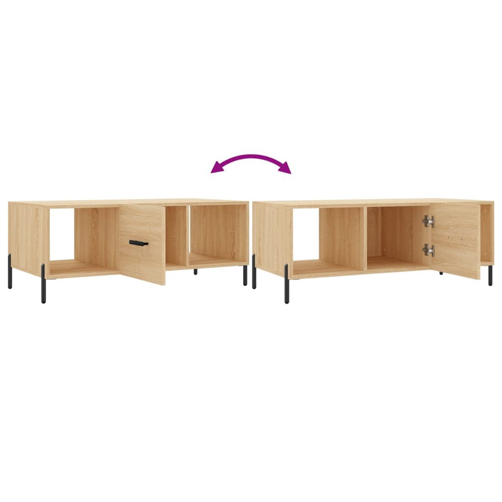 vidaXL Τραπεζάκι Σαλονιού Sonoma Δρυς 102x50x40 εκ. από Επεξεργ. Ξύλο