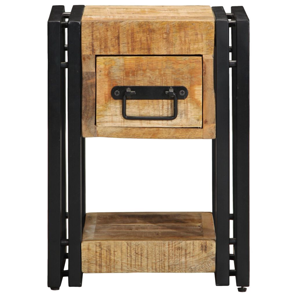 vidaXL Νυχτερινό Τραπέζι 40x40x40 εκ. Μασίφ Ξύλο Μάνγκο