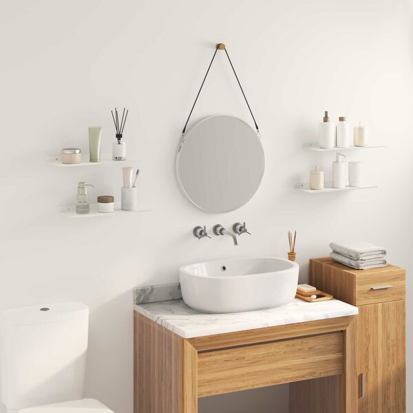 vidaXL &Pi;&lambda;&omega;&tau;ό &rho;ά&phi;&iota; &Epsilon;&pi;&iota;&tau;&omicron;ί&chi;&iota;&omicron; 4 pcs &Lambda;&epsilon;&upsilon;&kappa;ό&sigmaf; 40 x 18 x 2,5 &epsilon;&kappa;. &Alpha;&tau;&sigma;ά&lambda;&iota;