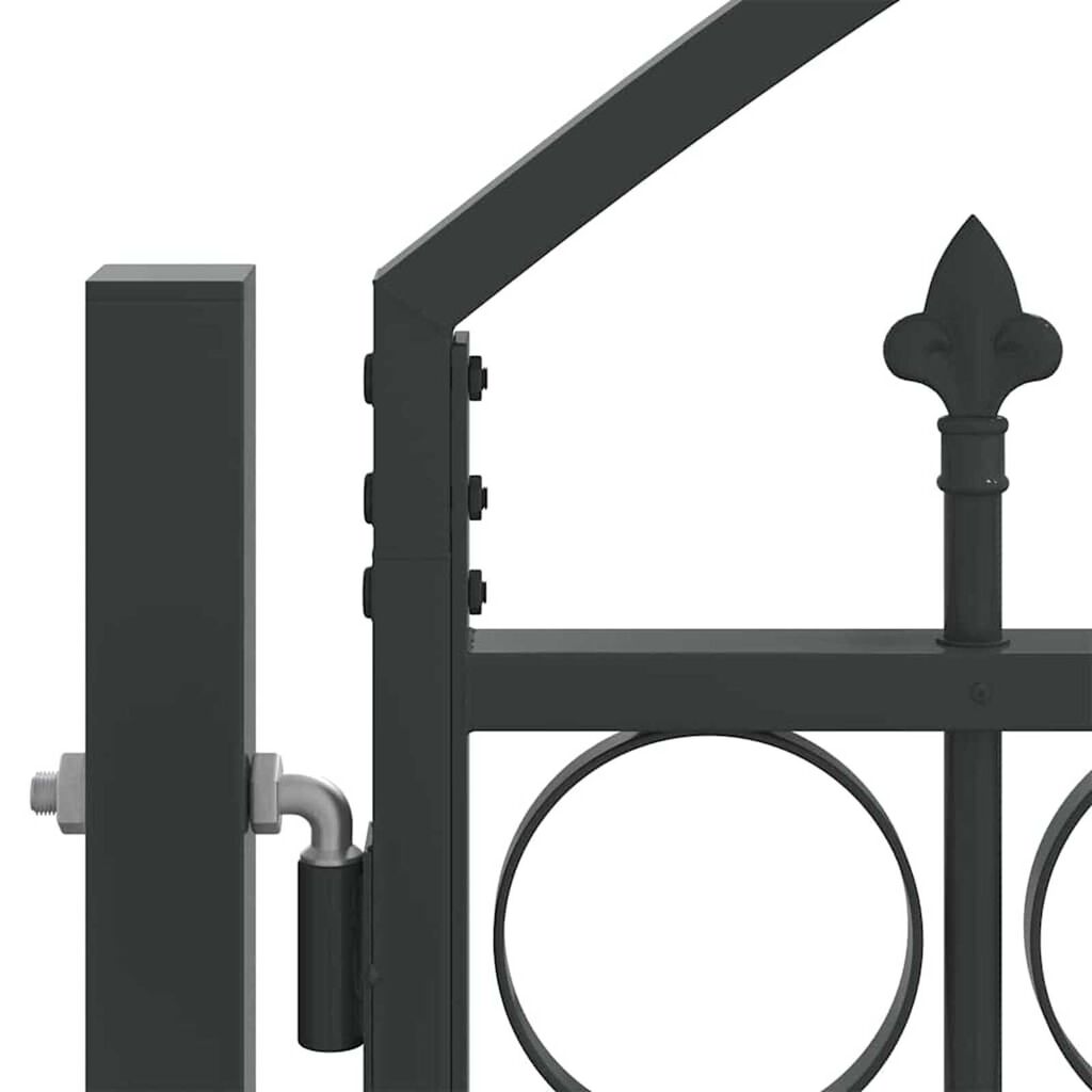 vidaXL Πύλη Φράχτη Άλλο Γκρι 300 x 200 cm Ατσάλι