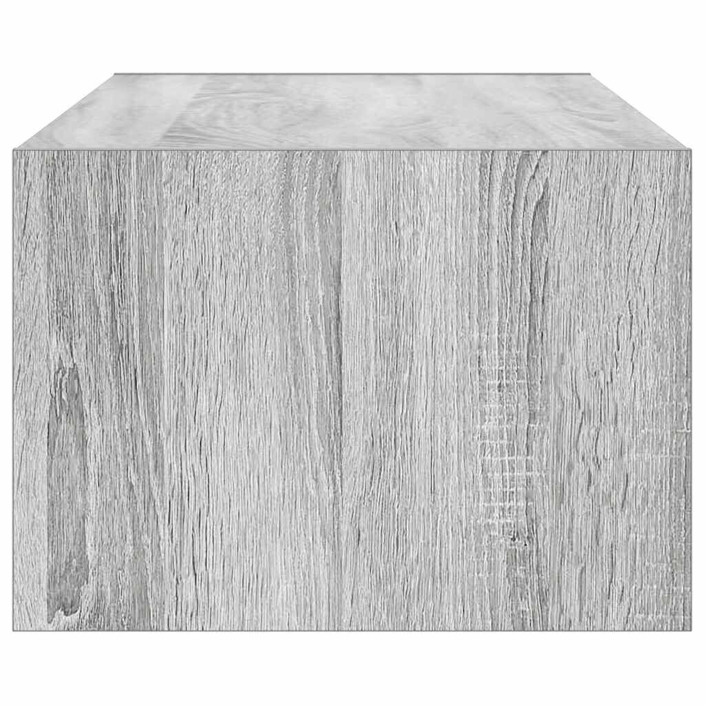 vidaXL Έπιπλο Τηλεόρασης με LED Γκρι Sonoma 100X35,5x25 εκ.