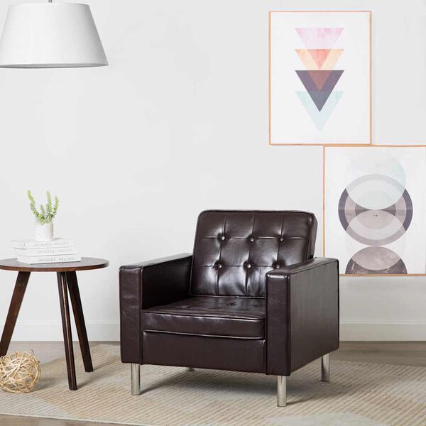 vidaXL Πολυθρόνα Καφέ 75x70x75 εκ. από Συνθετικό Δέρμα