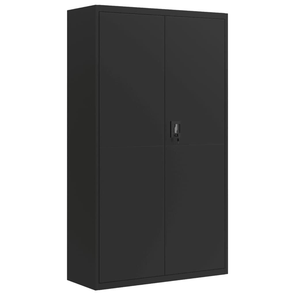 vidaXL Αρχειοθήκη Μαύρη 105 x 40 x 180 εκ. Ατσάλινη
