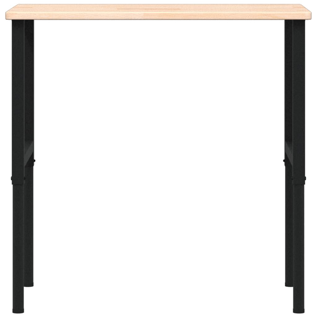 vidaXL Πάγκος Εργασίας Ορθογώνιος 100x60x(71,5-98) εκ Μασίφ Ξύλο Δρυός