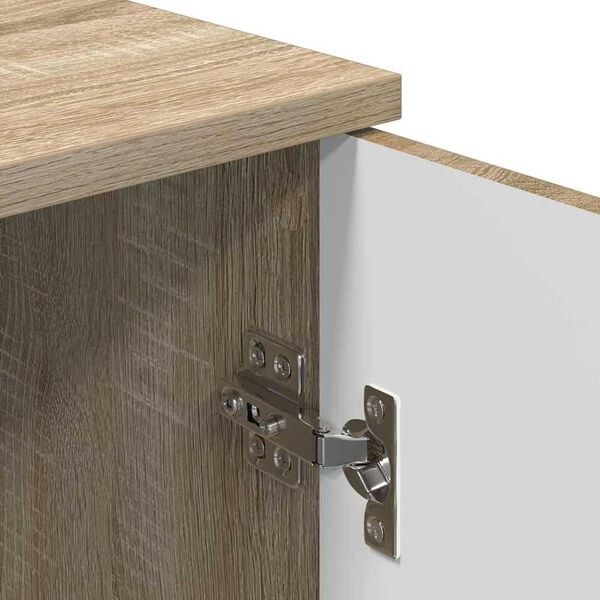 vidaXL Ντουλάπι Μπάνιου με αποθήκευση Sonoma Δρυς 30 x 31,5 x 61 εκ