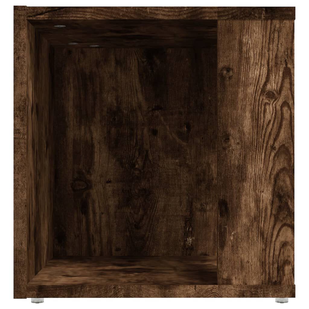 vidaXL Τραπέζι Βοηθητικό Καπνιστή Δρυς 33x33x34,5 εκ. Επεξεργ. Ξύλο
