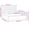 vidaXL &Kappa;&rho;&epsilon;&beta;ά&tau;&iota; Boxspring &mu;&epsilon; &Sigma;&tau;&rho;ώ&mu;&alpha; &Sigma;&kappa;&omicron;ύ&rho;&omicron; &Mu;&pi;&lambda;&epsilon; 160x200 &epsilon;&kappa;. &Beta;&epsilon;&lambda;&omicron;ύ&delta;&iota;&nu;&omicron;
