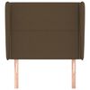 vidaXL Κεφαλάρι με Πτερύγια Σκούρο Καφέ 83x23x118/128 εκ. Υφασμάτινο