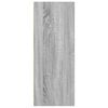 vidaXL Βιβλιοθήκη Γκρι Sonoma 40x30x77 εκ. από Επεξεργασμένο Ξύλο