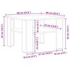 vidaXL Τραπεζάκι Σαλονιού Λευκό 60 x 60 x 42 εκ. από Επεξ. Ξύλο