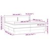 vidaXL &Kappa;&rho;&epsilon;&beta;ά&tau;&iota; Boxspring &mu;&epsilon; &Sigma;&tau;&rho;ώ&mu;&alpha; &Sigma;&kappa;&omicron;ύ&rho;&omicron; &Gamma;&kappa;&rho;&iota; 200x200 &epsilon;&kappa;. &Beta;&epsilon;&lambda;&omicron;ύ&delta;&iota;&nu;&omicron;