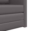 vidaXL Καναπές-Κρεβάτι Δαπέδου 2 σε 1 Γκρι 112x174x55 εκ. Συνθ. Δέρμα