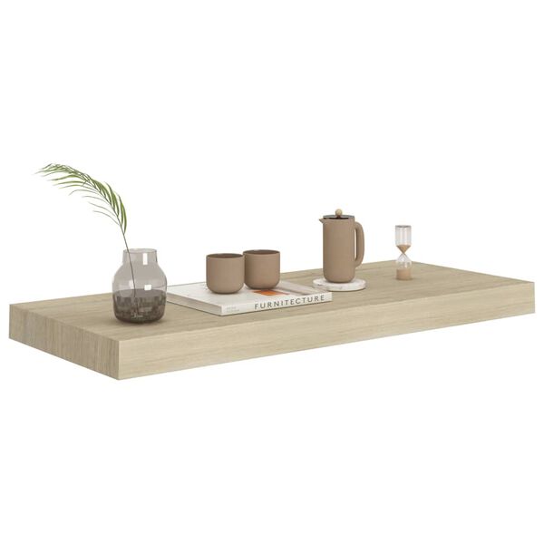 vidaXL Ράφι Τοίχου Χρώμα Δρυός 60x23,5x3,8 εκ. MDF