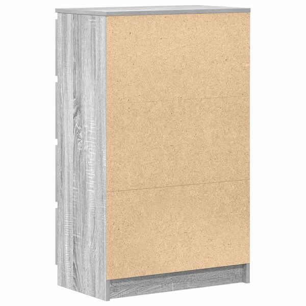 vidaXL Συρταριέρα Γκρι Sonoma 60x35x98,5 εκ. από Επεξεργασμένο Ξύλο