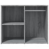 vidaXL Ντουλάπι Γυαλιστερό Γκρι Sonoma 80x40x65 εκ. Επεξεργασμένο Ξύλο