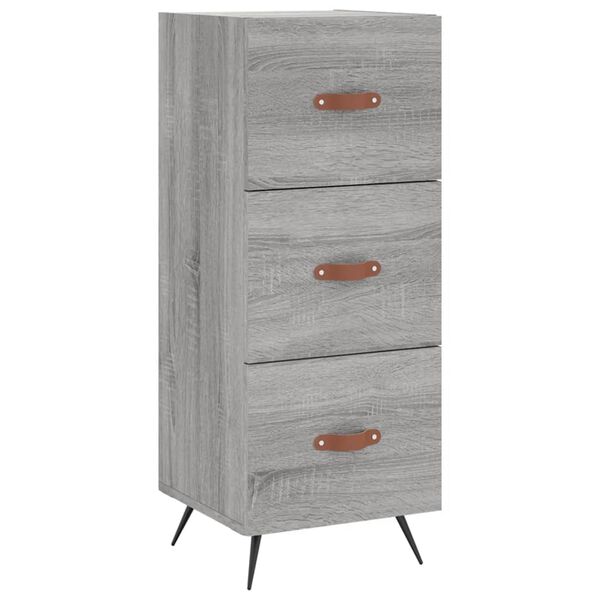 vidaXL Ντουλάπι Γκρι Sonoma 34,5x34x90 εκ. από Επεξεργασμένο Ξύλο