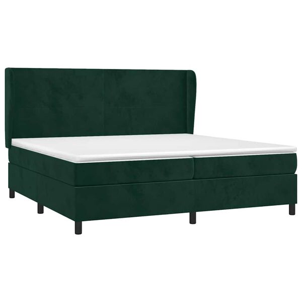 vidaXL &Kappa;&rho;&epsilon;&beta;ά&tau;&iota; Boxspring &mu;&epsilon; &Sigma;&tau;&rho;ώ&mu;&alpha; &Sigma;&kappa;&omicron;ύ&rho;&omicron; &Pi;&rho;ά&sigma;&iota;&nu;&omicron; 200x200&epsilon;&kappa;. &Beta;&epsilon;&lambda;&omicron;ύ&delta;&iota;&nu;&omicron;