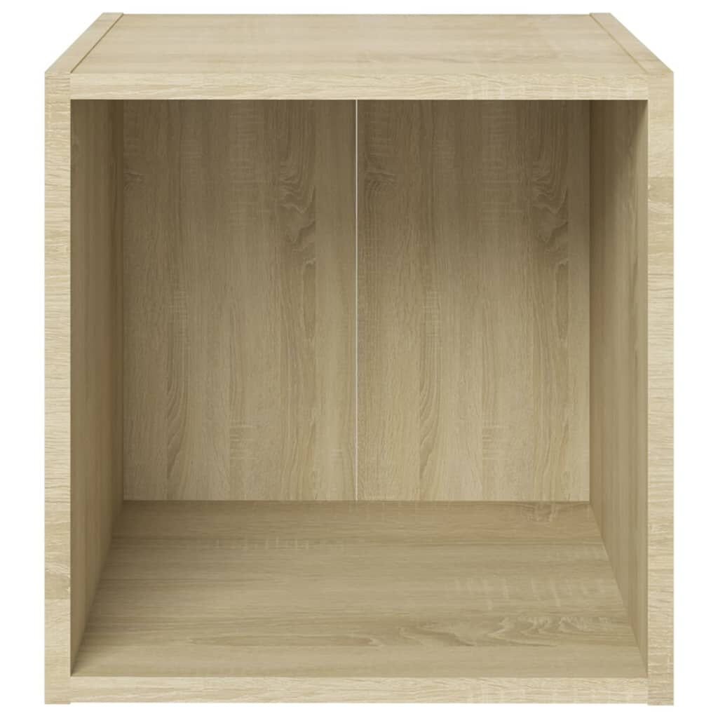 vidaXL Έπιπλο Τηλεόρασης Sonoma Δρυς 37 x 35 x 37 εκ. από Επεξ. Ξύλο