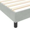 vidaXL Σκελετός Κρεβατιού Ανοιχτό γκρι 100 x 200 cm Βελούδο