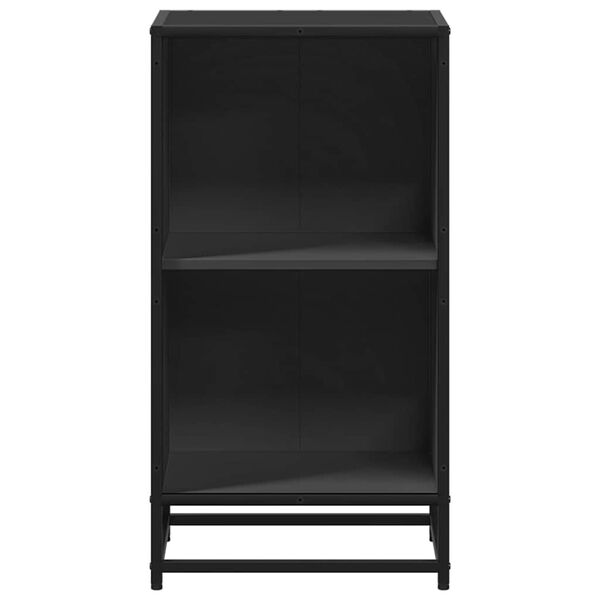ντουλάπι βιβλίων vidaXL Μαύρο 40x35x76 cm Κατασκευασμένο ξύλο